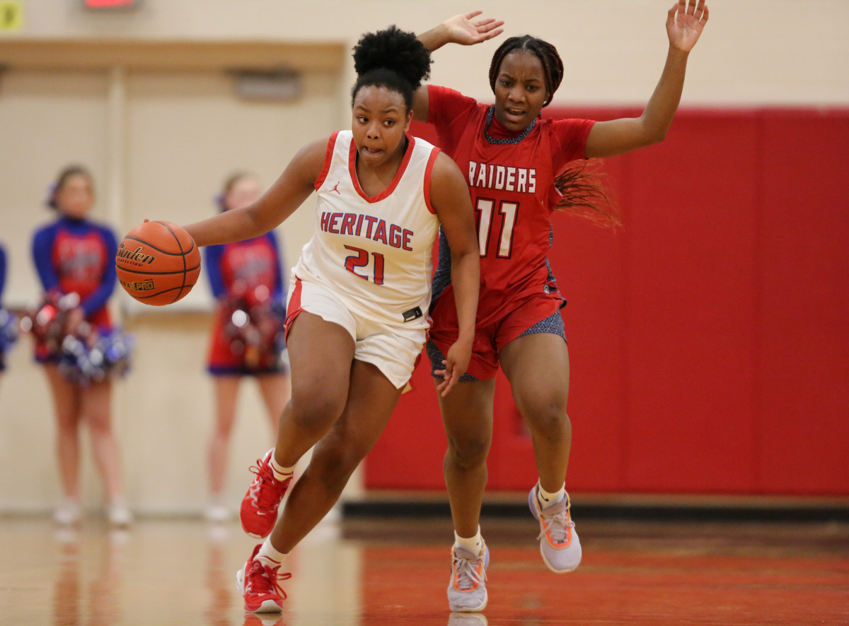 Midlothian Heritage Denton Ryan Texas girls basketball UIL 5A bi-district playoffs 021423 Brian McLean 21